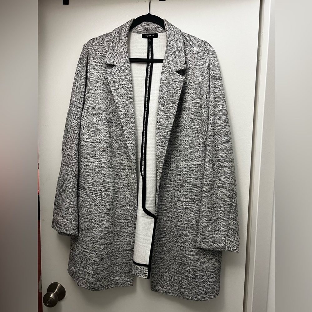 Torrid Tweed Long Blazer